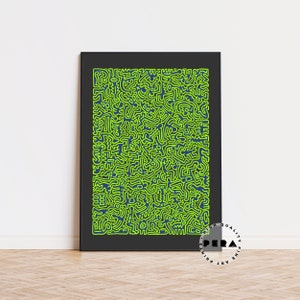 Keith Haring Art Poster, Keith Haring Print, Modern Art Print, Pop Art Print, Keith Haring Love, Keith Haring Heart, Wall Decor, Home Decor