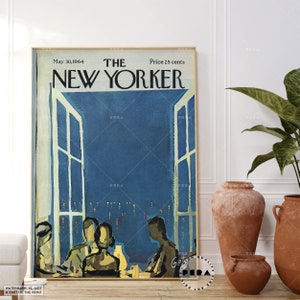 The New Yorker Magazine Cover Print, Retro Print, Magazine Cover Prints, Retro Magazine Cover, Best of New Yorker Prints, Trendy Wall Art image 3