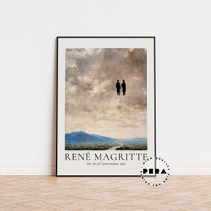 Rene Magritte Print, The Art of Conversation 1963, Magritte Art, Exhibition Print, Vintage Art, Abstract Poster, Printable High Quality Art