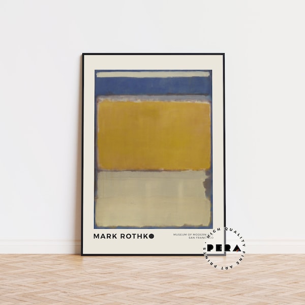 Mark Rothko Exhibition Poster, Mark Rothko Art Poster, Museum Print, Wall Hanging Museum Exhibition, Retro Print, Wall Decor, Wall Art