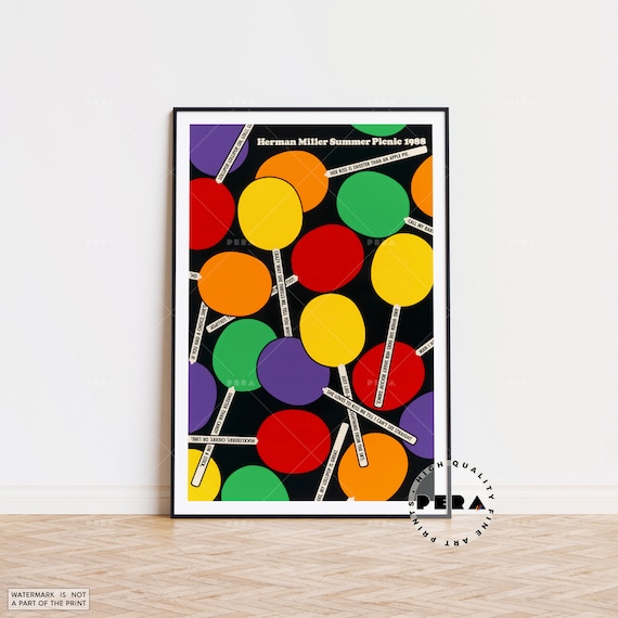 Herman Miller Poster, Stephen Frykholm, 1988, Mid-century