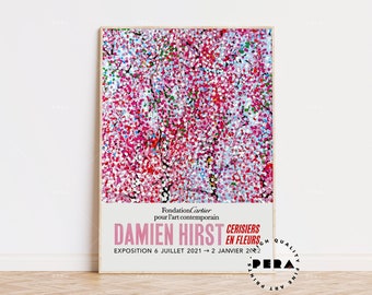 Damien Hirst Print, Damien Hirst - Cherry Blossoms Poster, Fantasia Blossom, Exhibition Poster, Museum Poster, Art Print, Limited Edition