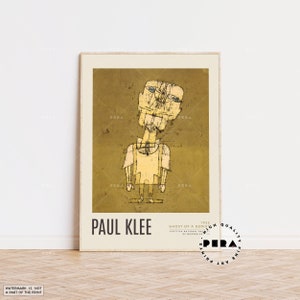 Paul Klee, Ghost of a Genius 1922, Cartel de exposición, Cartel de la Bauhaus, Cartel de la exposición, Galería de arte mural, Impresión abstracta, Grabados vintage