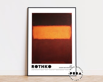 Mark Rothko Exhibition Poster, Mark Rothko Art Poster, Museum Print, Abstract Art, Modern Art, Minimalist Decor, Wall Decor, Wall Art