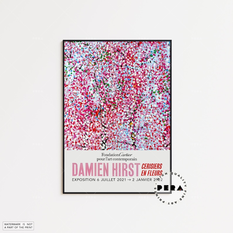 Damien Hirst Print, Damien Hirst Cherry Blossoms Poster, Fantasia Blossom, Exhibition Poster, Museum Poster, Art Print, Limited Edition image 2