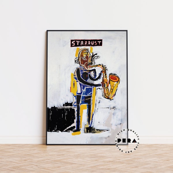 Jean Michel Basquiat, Basquiat Druck, Street Art, Ausstellungsplakat, Basquiat Poster, Pop Art, abstrakte Kunst, moderne Kunst, Wanddekoration