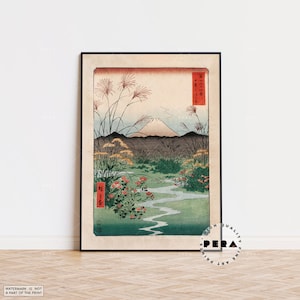 Otsuki Plain in Kai Province 1858, Utagawa Hiroshige, Ukiyo-e Art, Japanese Prints, Japanese Wall Art, Museum Print, Vintage Japanese Poster