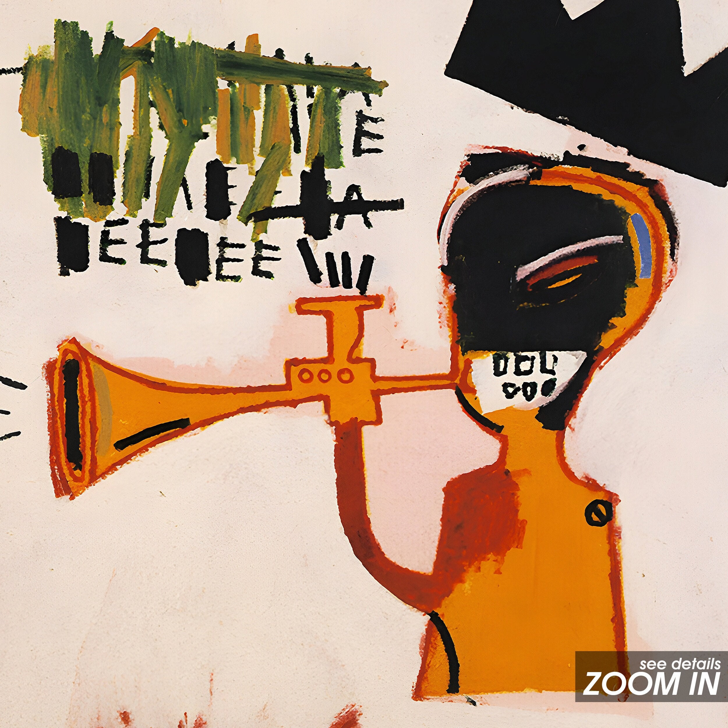 Jean Michel Basquiat Basquiat Trumpet 1984 Basquiat Print Etsy UK