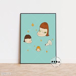 Yoshitomo Nara, Star Island 2003, Japanese Wall Art, Pop Art, Contemporary Art, Fine Art Print, Home Decor, Wall Decor, High Quality Print