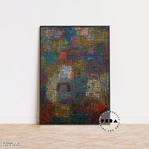Paul Klee, Colores desde la distancia, Cartel de exposición, Cartel de la Bauhaus, Cartel de la exposición, Galería de arte mural, Impresión abstracta, Grabados vintage