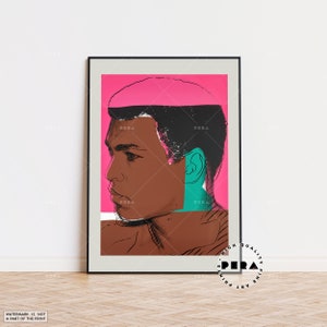 Andy Warhol, Muhammad Ali 1978, Stampa di Andy Warhol, Pop Art, Poster retrò, Stampa d'arte moderna, Poster espositivo, Dipinto famoso, Stampa alla moda