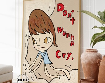 Yoshitomo Nara, Don't Wanna Cry 2010, Japanese Wall Art, Pop Yoshitomo Nara, Don't Wanna Cry 2010, Japanese Wall Art, Pop
