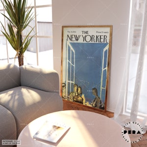 The New Yorker Magazine Cover Print, Retro Print, Magazine Cover Prints, Retro Magazine Cover, Best of New Yorker Prints, Trendy Wall Art image 4