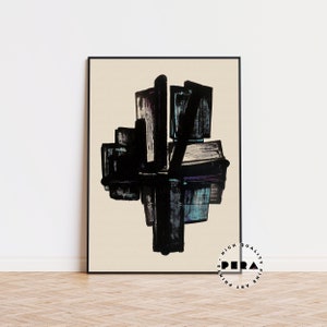 Soulages Poster, Pierre Soulages, Modern Poster, Minimalist Print, Exhibition Poster, Soulages Print, Wall Decor Print, High Quality Poster