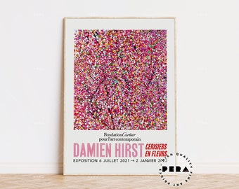 Damien Hirst Print, Damien Hirst - Affiche de fleurs de cerisier, Fantasia Blossom, Affiche d'exposition, Affiche de musée, Impression d'art, Édition limitée