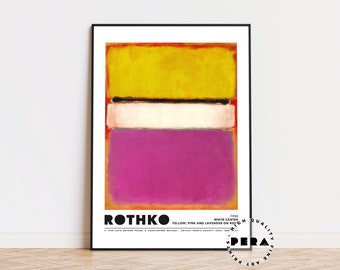 Mark Rothko Exhibition Poster, Mark Rothko Art Poster, Museum Print, Abstract Art, Modern Art, Minimalist Decor, Wall Decor, Wall Art