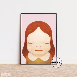 Yoshitomo Nara, Cosmic Girl Eyes Closed 2008, Japanese Wall Art, Pop Art, Contemporary Art, Fine Art Print, Wall Decor, High Quality Print