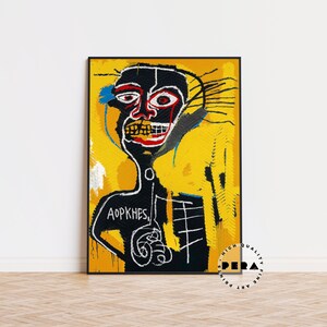 Jean Michel Basquiat, Basquiat Print, Street Art, Exhibition Poster, Basquiat Poster, Pop Art, Abstract Art, Modern Art, Wall Decor