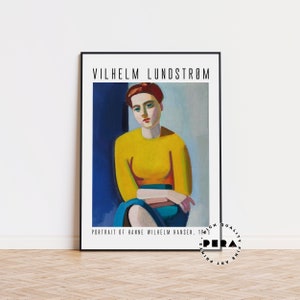Vilhelm Lundstrom Poster, Exhibition Poster, Art Gallery Poster, Art Print, Swedish Art, Scandinavian Poster, Bedroom Wall Decor, Wall Decor