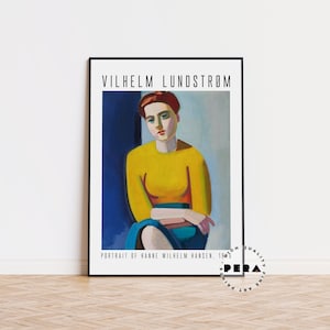 Vilhelm Lundstrom Poster, Exhibition Poster, Art Gallery Poster, Art Print, Swedish Art, Scandinavian Poster, Bedroom Wall Decor, Wall Decor