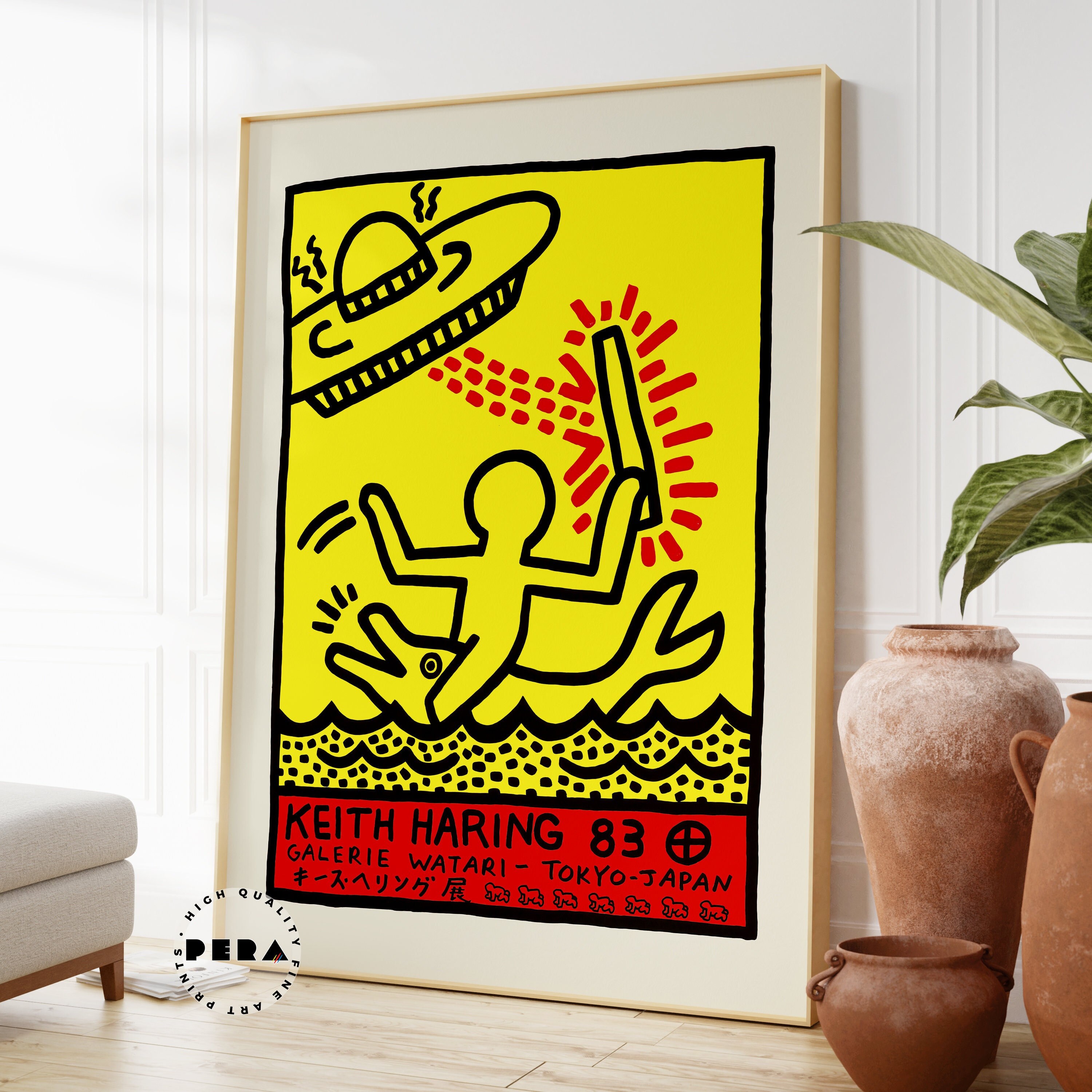 キース・ヘリング 83 ギャラリーワタリポスター、キース・ヘリング