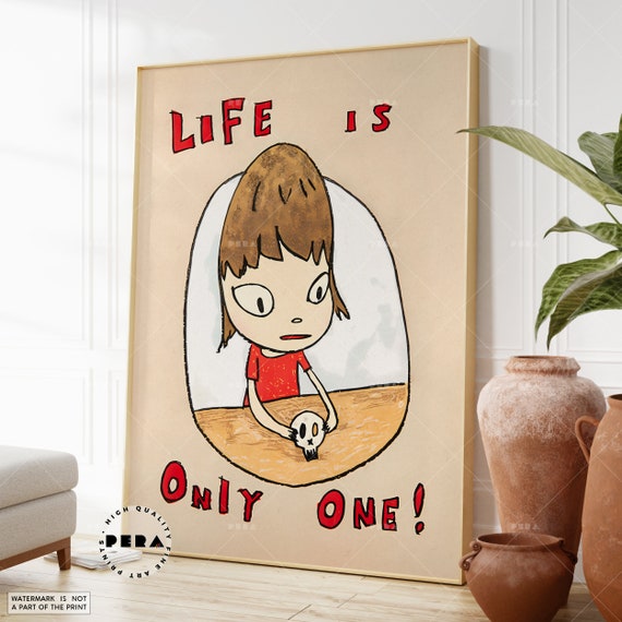 Yoshitomo Nara, Life is Only One 2020, Japanese Wall Art, Pop Art