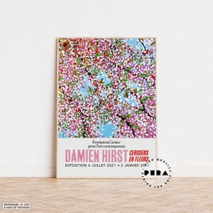 Damien Hirst Print, Damien Hirst - Cherry Blossoms Poster, Fantasia Blossom, Exhibition Poster, Museum Poster, Art Print, Limited Edition