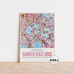 Damien Hirst Print, Damien Hirst - Kirschblüten Poster, Fantasia Blossom, Ausstellungsplakat, Museumsposter, Kunstdruck, Limitierte Auflage