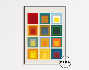 【マリポ様】Josef Albers ポスター Josef Albers / Louisiana Museum of Modern Art - ルイジアナ