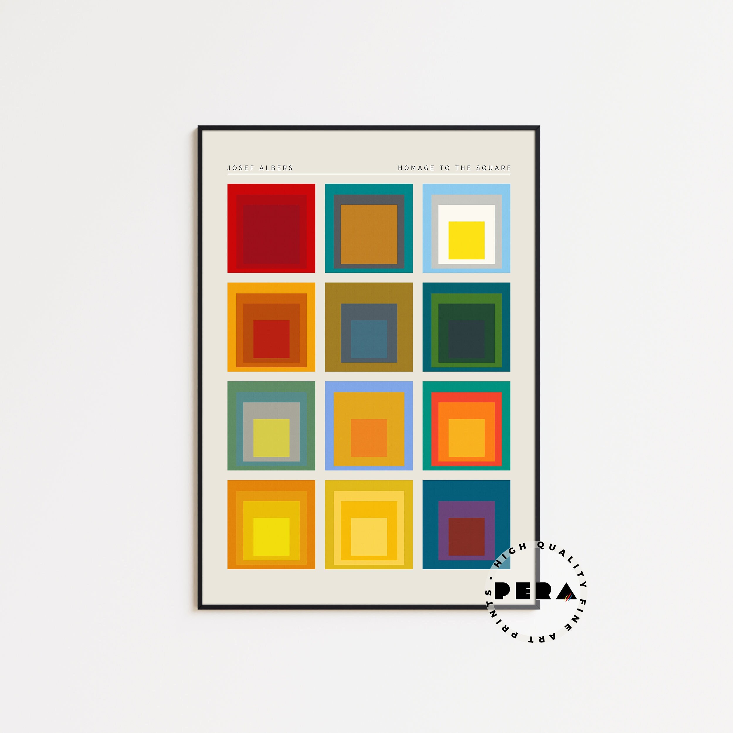 Josef Albers Print, Josef Albers Square Poster, Art Poster, Exhibition Print, Vintage Art, Abstract Poster, Printable High Quality Art - Etsy Josef Albers Print, Josef Albers Square Poster, Art Poster, Exhibition Print, Vintage Art, Abstract Poster, Printable High Quality Art - Etsy