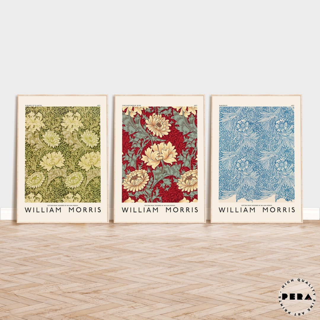 William Morris Set of 3 Prints, Gallery Wall Set 3, Botanical Prints ...