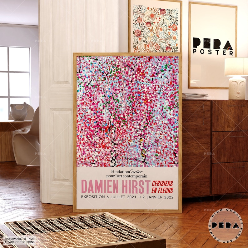 Damien Hirst Print, Damien Hirst Cherry Blossoms Poster, Fantasia Blossom, Exhibition Poster, Museum Poster, Art Print, Limited Edition image 6