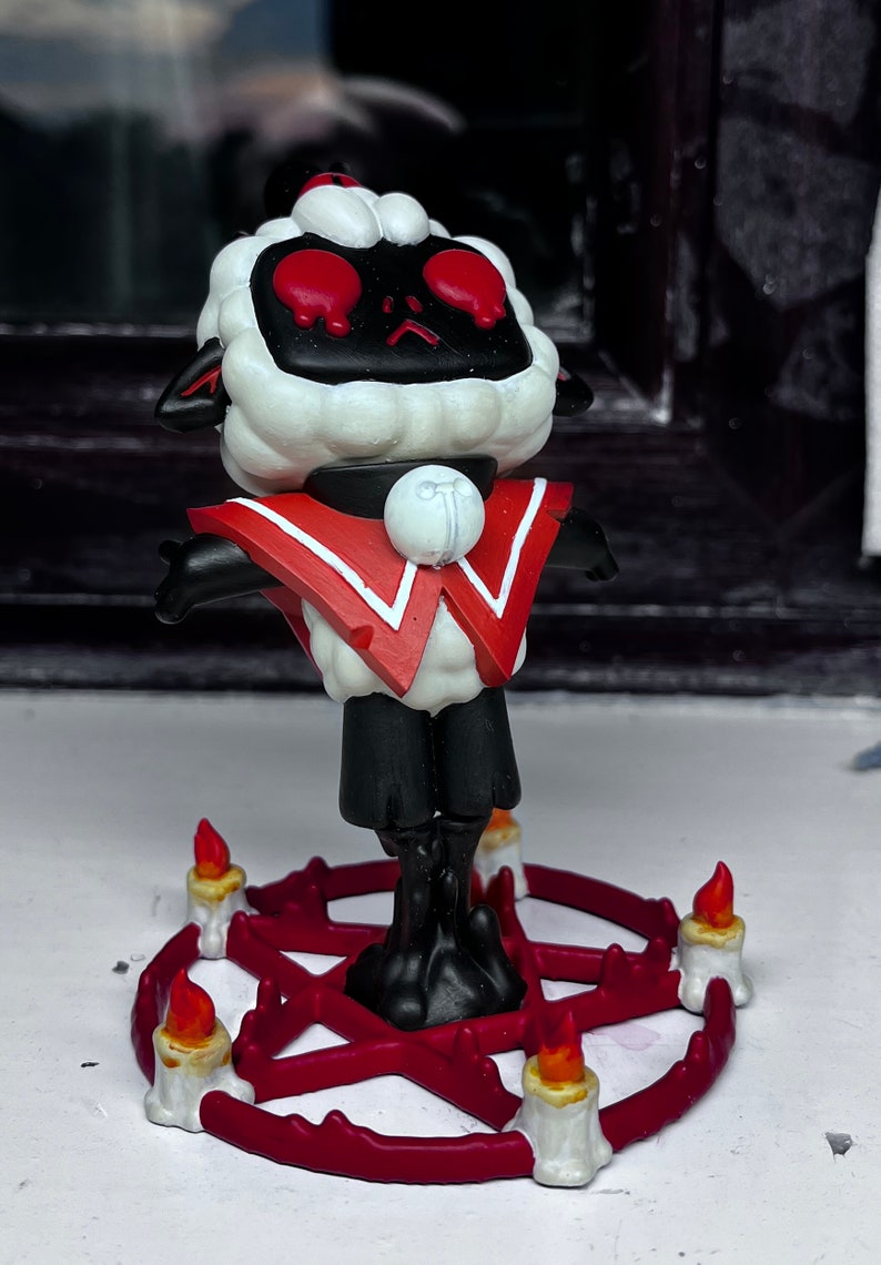 Lamby Cult of the Lamb Figure Hand Painted Etsy