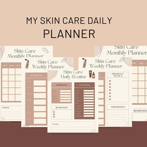 My Beauty Routine Planner Instant Digital PDF Download Print From Home ...