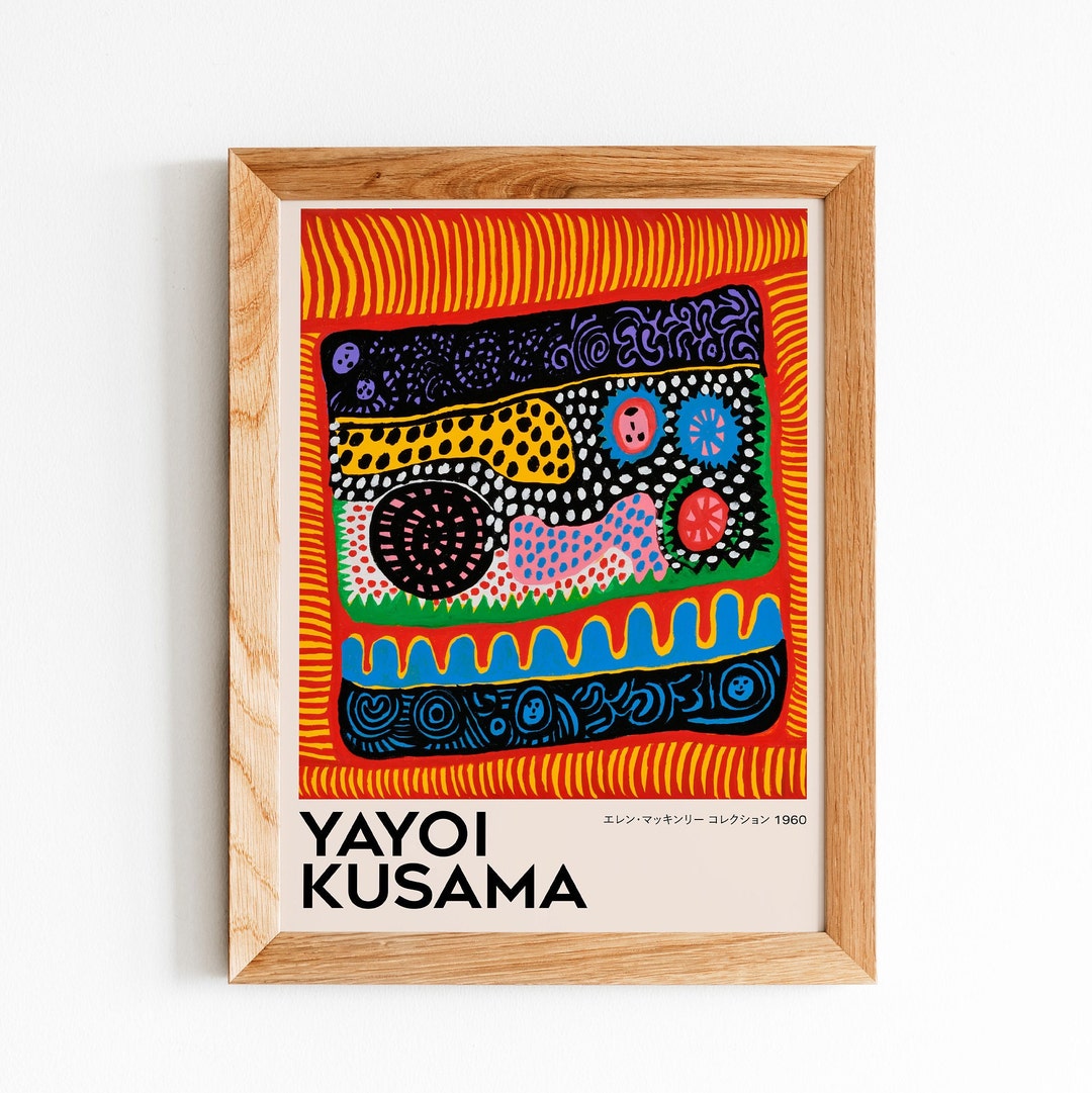 Yayoi Kusama Poster Yayoi Kusama Print Yayoi Kusama Digital Etsy