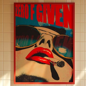 Retro Wall Art, Grunge Decor, Vintage Aesthetic Art, Typography Poster, Urban Art Print, Rebellious Poster, Cool Room Decor, Modern Pop Art