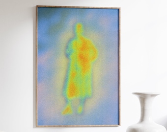 Trippy Aura Gradient Poster: Psychedelic Y2K Wall Art