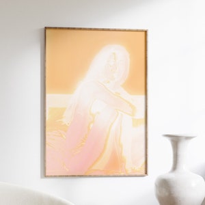 Gradient Aura Art Poster: 70s Retro Y2K Decor