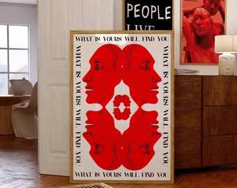 70s Psychedelic Newspaper Print: Retro Trippy Wall Art (Digital Download)