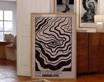 Trippy Eye Poster: 70s Psychedelic Retro Wall Art (Digital Download)