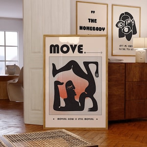 Impresión de autoafirmación, arte de los años 70, arte de pared de moda, cartel psicodélico, impresión estética, cartel vintage, decoración de habitación psicodélica, cartel retro
