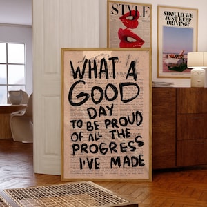 Póster tipográfico, impresión de pared de los años 70, arte de pared negro, impresión de cita de moda, decoración de pared de sala de estar, arte psicodélico, impresión retro, arte de pared psicodélico