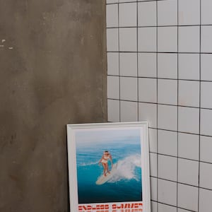 Beach Poster, Summer House Print, Trendy Wall Art, Hippie Print, Vintage Poster, Psychedelic Art, Retro Print, Trippy Poster, Minimalist Wall Art, Dorm Room Decor, Trippy Wall Art, 70s Wall Art, Red Wall Art, Surfing Poster, Tropical Print