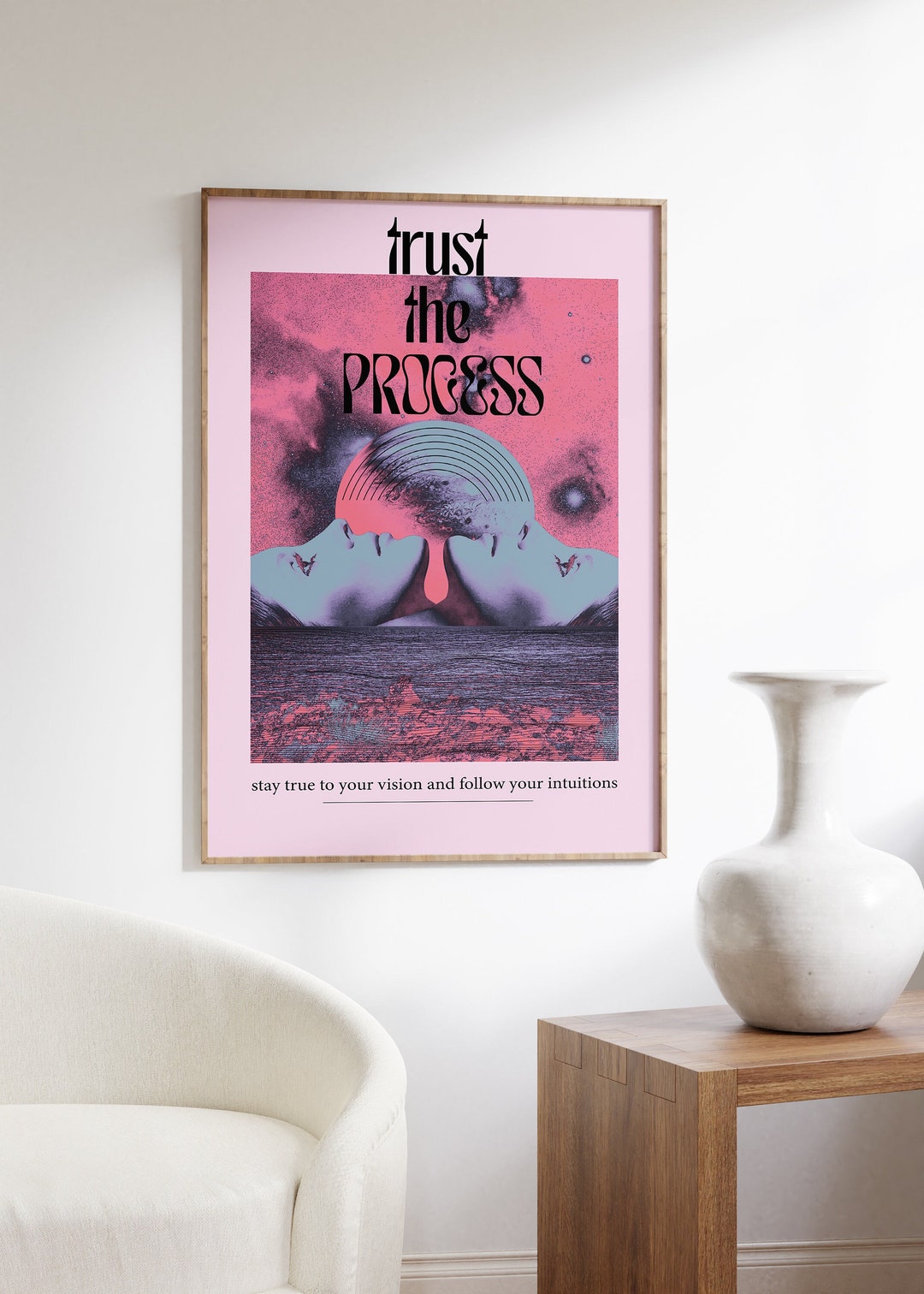 Buy Affirmation Poster, Pink Wall Art, Psychedelic Wall Art, Dopamine  Decor, Y2K Wall Decor, Aesthetic Print, Trippy Poster, Preppy Wall Print  Online