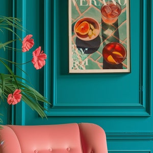 Vogue Magazine Poster, Dopamine Decor, Kitchen Wall Art, Trendy Poster, Psychedelic Wall Art, Y2K Apartment Poster, Summer Poster, Preppy Wall Print, Minimalist Wall Art, Green Wall Art, Trippy Wall Art, 70s Wall Art, Vogue Poster, Retro Wall Art