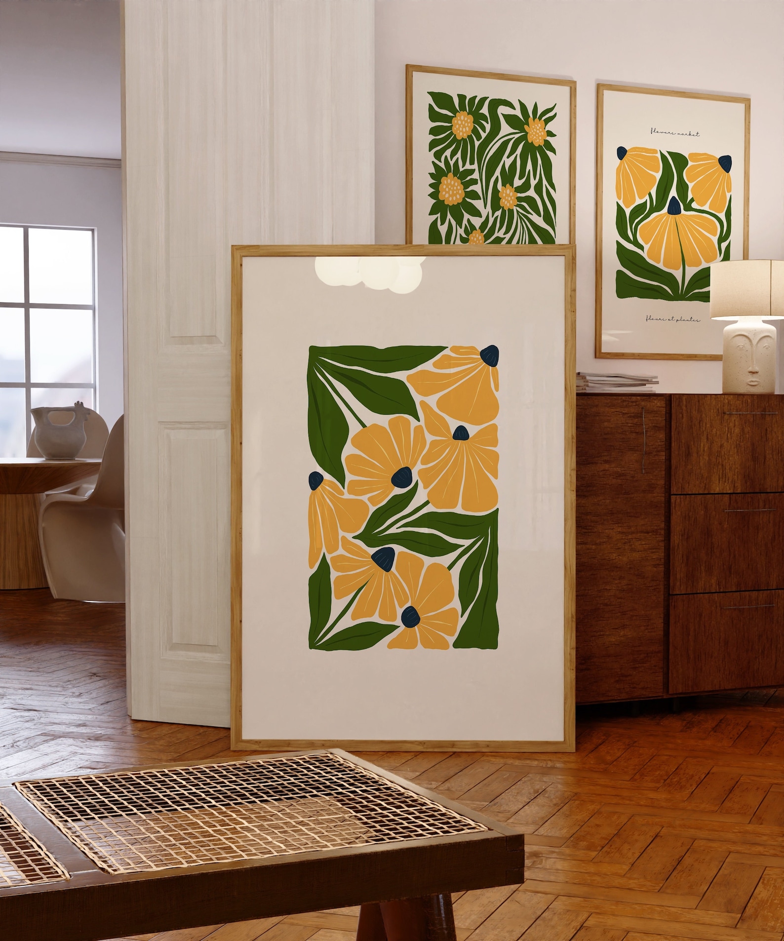 Floral Flower Power Print: 70s Retro Wall Art (digital Download) - Etsy