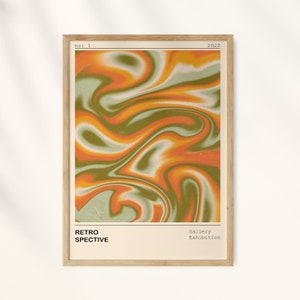 Aesthetic Home Decor, Dorm Decor, Aura Poster, Y2k Apartment Decor, Trendy Wall Print, Cute Wall Art, Trippy Wall Art, Psychedelic Wall Art, Printable Art, Gradient Art, Large Aesthetic Art, 70s Retro Print, Gradient Wall Art, 70s Retro Print