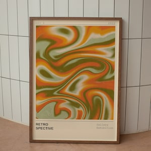 Aesthetic Home Decor, Dorm Decor, Aura Poster, Y2k Apartment Decor, Trendy Wall Print, Cute Wall Art, Trippy Wall Art, Psychedelic Wall Art, Printable Art, Gradient Art, Large Aesthetic Art, 70s Retro Print, Gradient Wall Art, 70s Retro Print