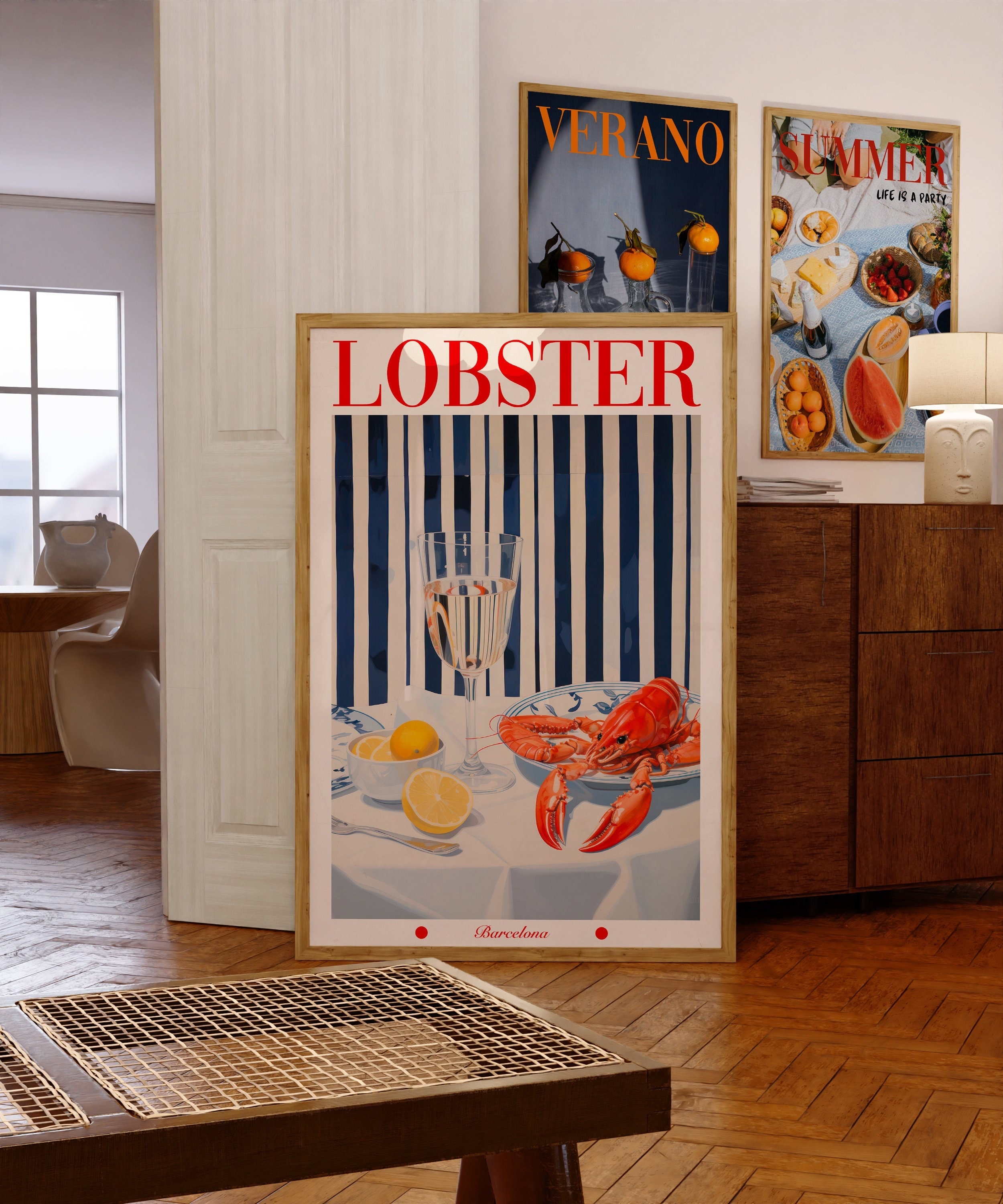 Lobster poster - Etsy 日本