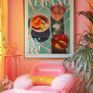 Vogue Magazine Poster, Dopamine Decor, Kitchen Wall Art, Trendy Poster, Psychedelic Wall Art, Y2K Apartment Poster, Summer Poster, Preppy Wall Print, Minimalist Wall Art, Green Wall Art, Trippy Wall Art, 70s Wall Art, Vogue Poster, Retro Wall Art